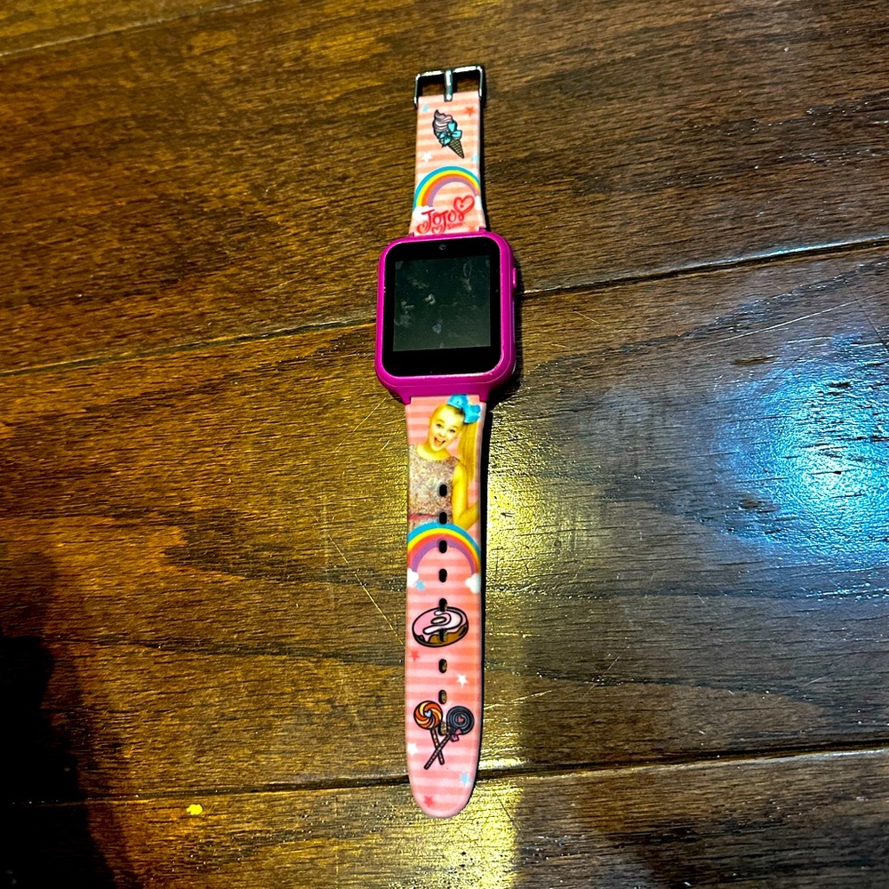 JoJo Siwa Pink Touchscreen Interactive Smart Watch Model JOJ4128AZ